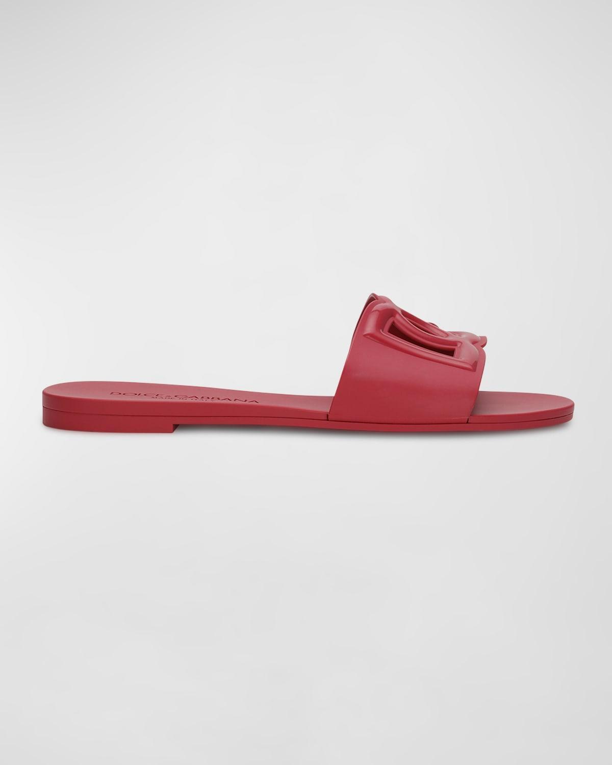 Dolce & Gabbana Womens Logo Pool Slide Sandals Product Image
