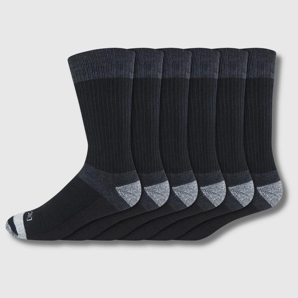 Dickies Men's 6pk Max Cushion Crew Socks 6-12: Midweight, Tagless, Solid Pattern Product Image