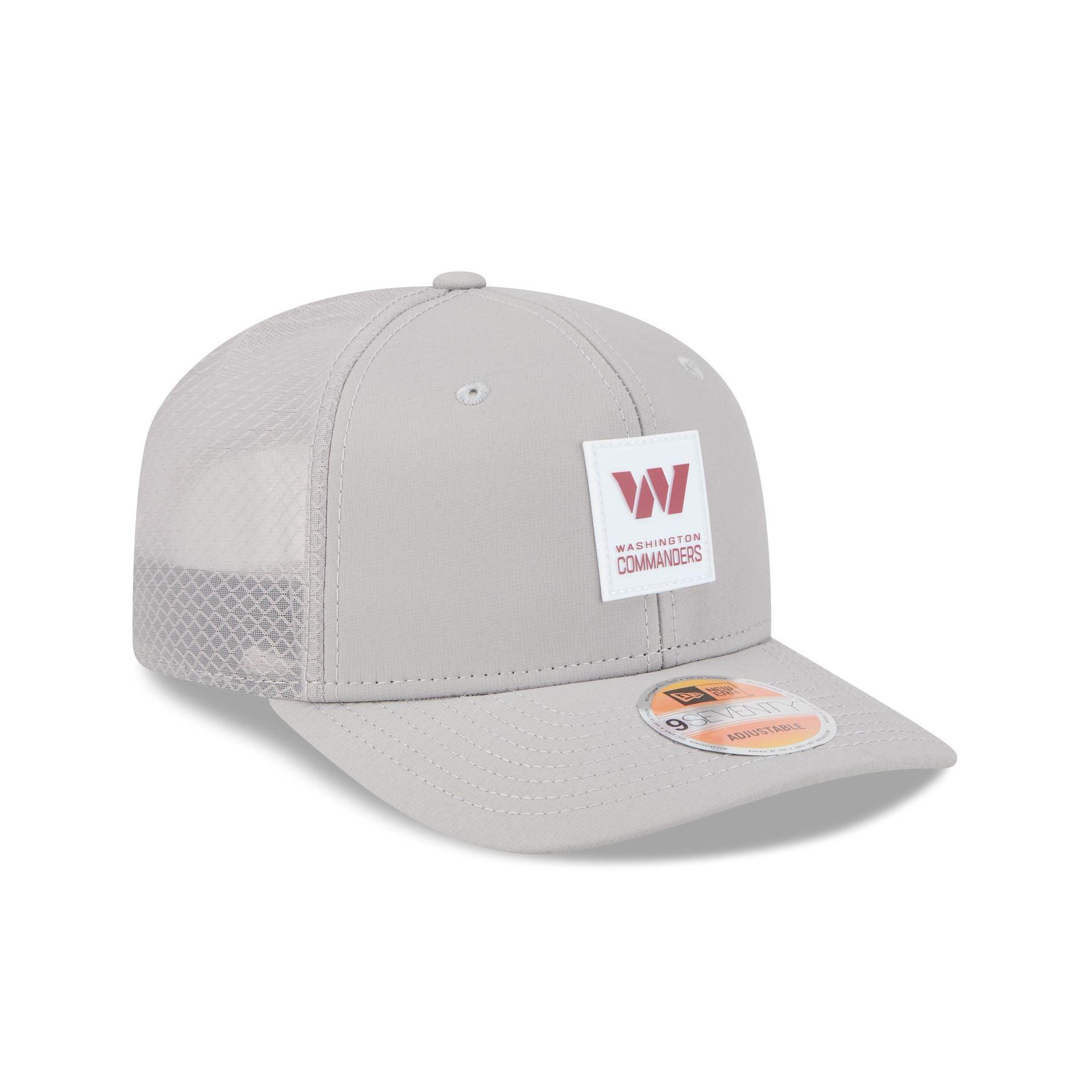 Washington Commanders 2025 Sideline Hot Weather Gray 9SEVENTY Trucker Hat Male Product Image