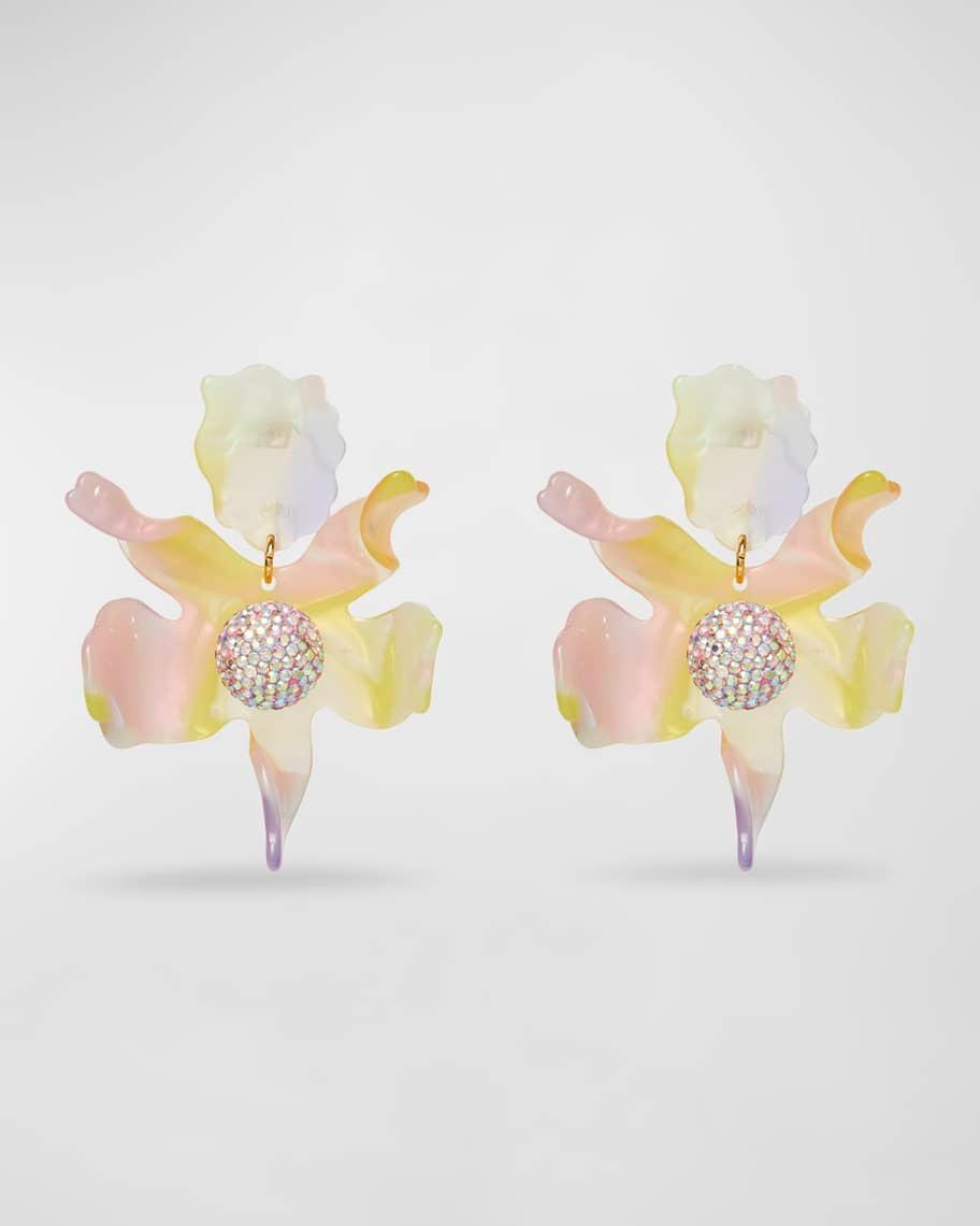 Womens Lily Acetate & Crystal Earrings Product Image