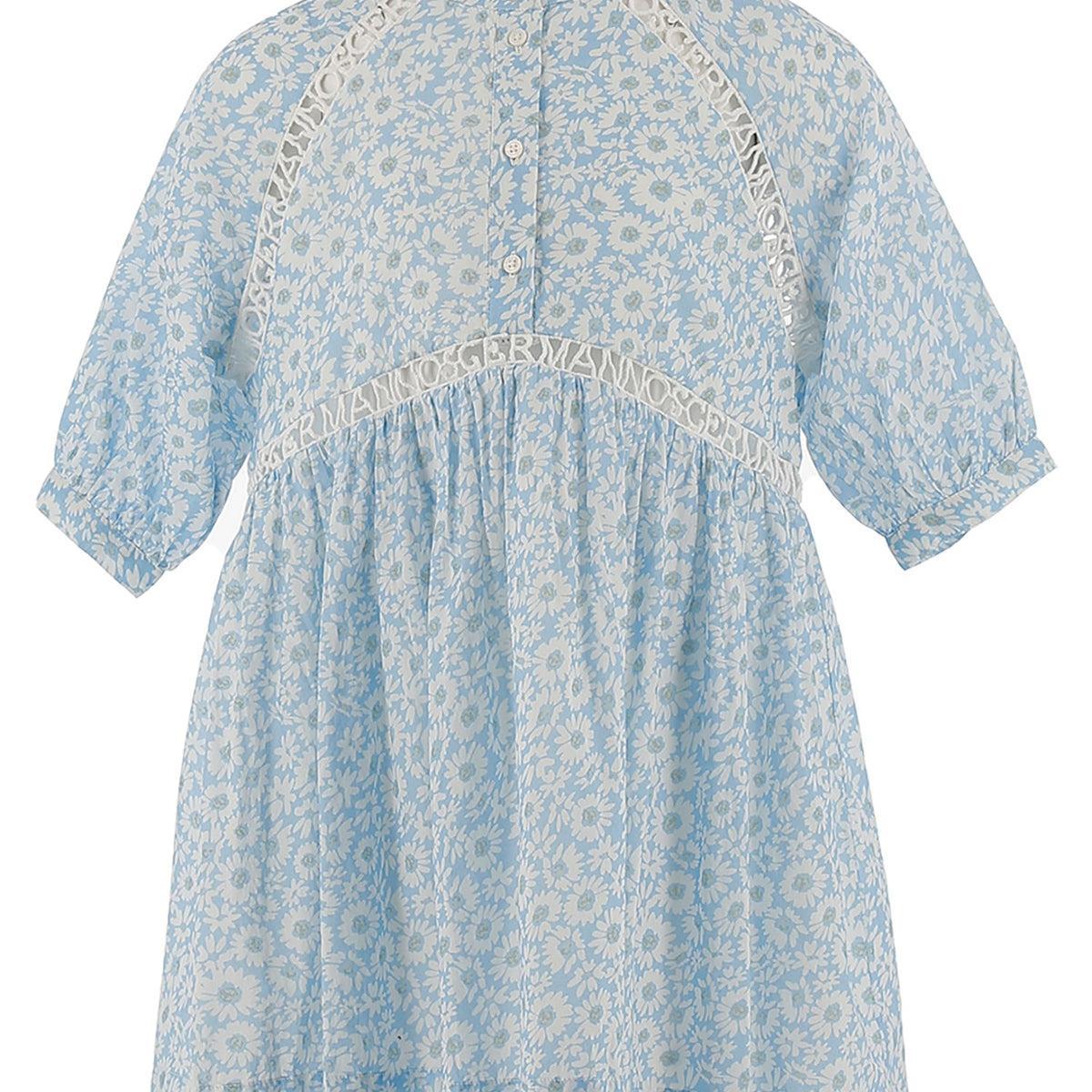 Ermanno Scervino Logo Print Puff Sleeve Dress Product Image