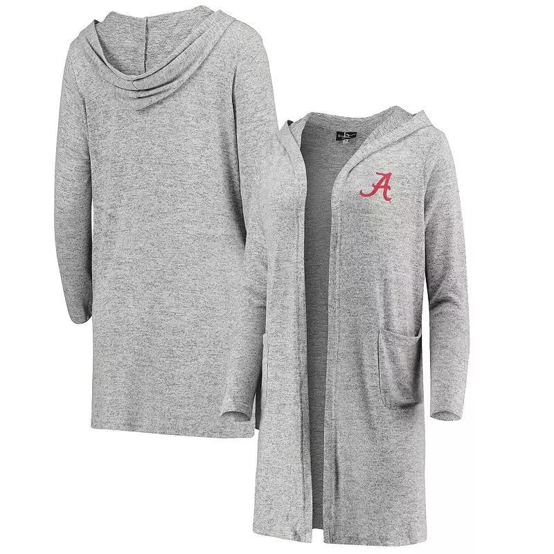 Women's Heathered Gray Alabama Crimson Tide Cuddle Soft Duster Cardigan, Size: XS, Grey Product Image