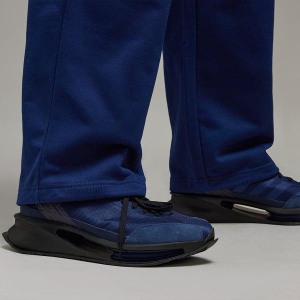 adidas Y-3 French Terry Wide Leg Pants Dark Blue S Womens Product Image