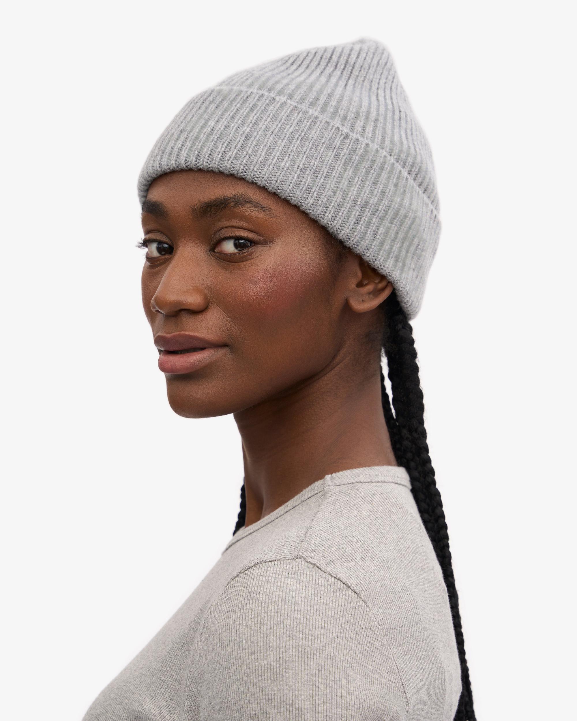 Merino Wool Beanie - Heather Grey Product Image