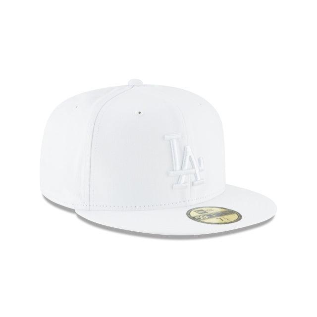 Atlanta Braves Black and White Basic 59FIFTY Fitted Hat Male Product Image