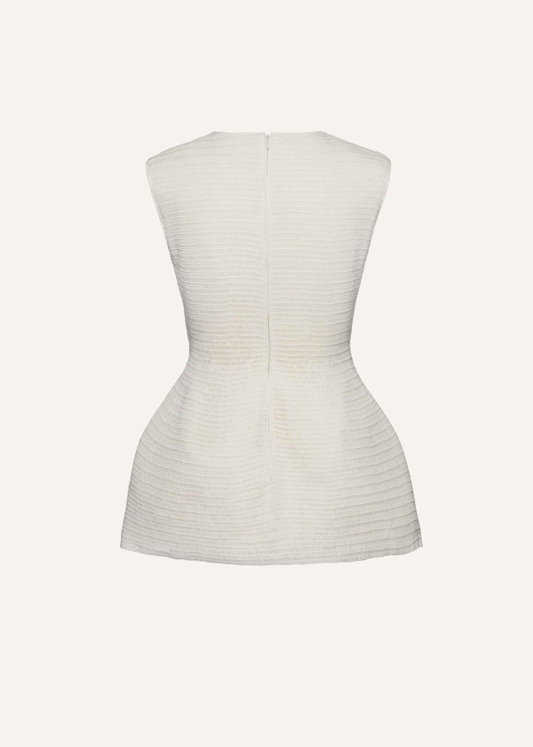 Handmade lace babydoll dress in cream Product Image