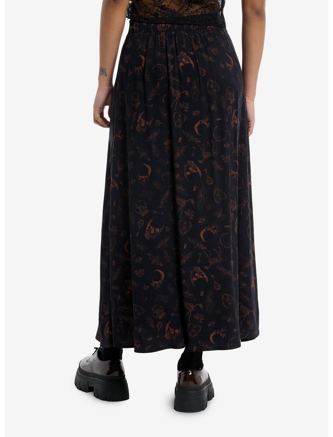 Cosmic Aura Skulls & Insects Midaxi Skirt Product Image