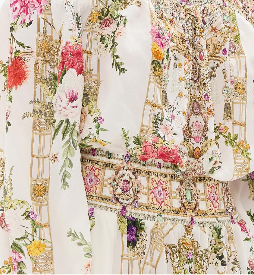 CAMILLA Off Shoulder Dress Egyptian Rose-SALE Product Image