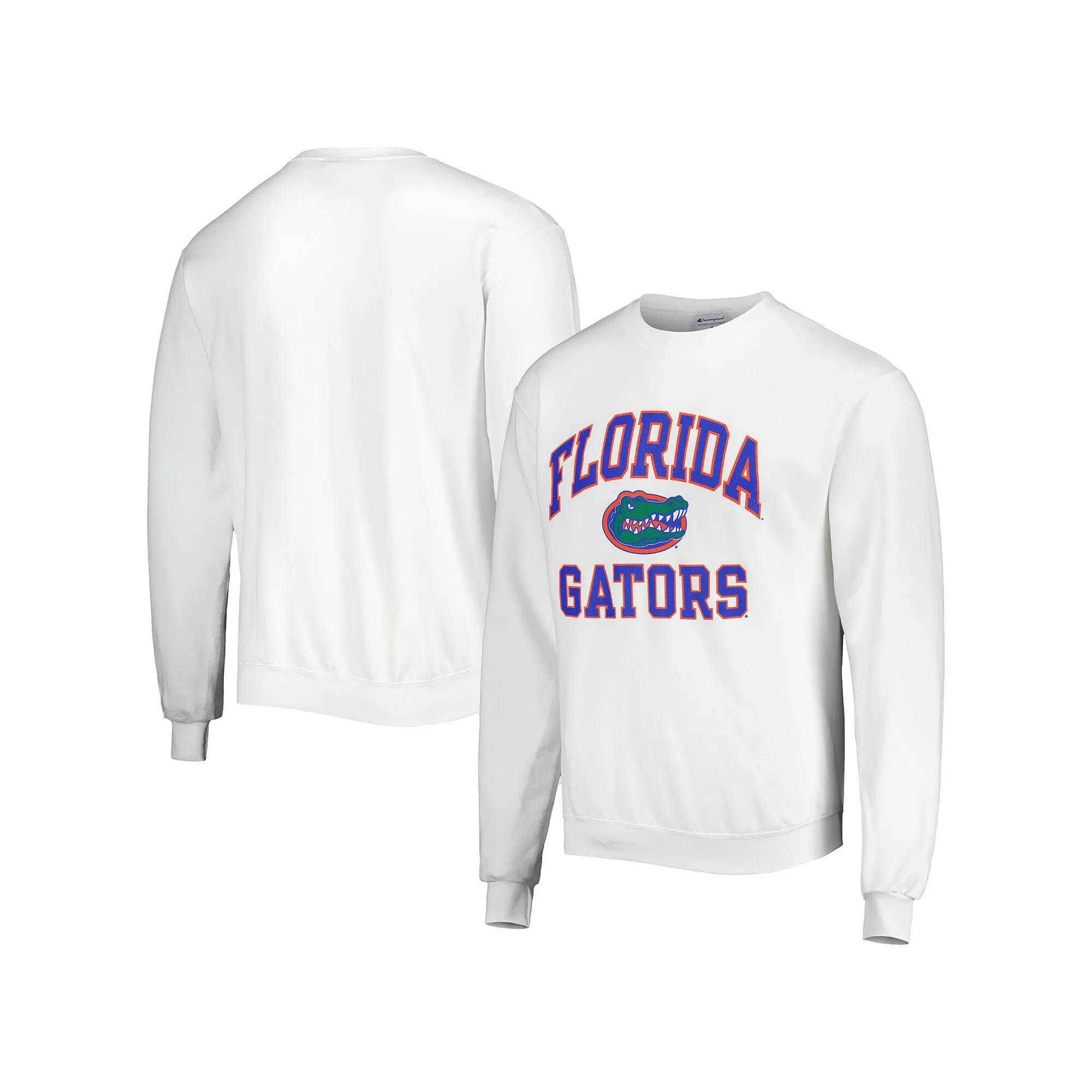 Men's Champion White Florida Gators High Motor Pullover Sweatshirt, Size: 2XL Product Image