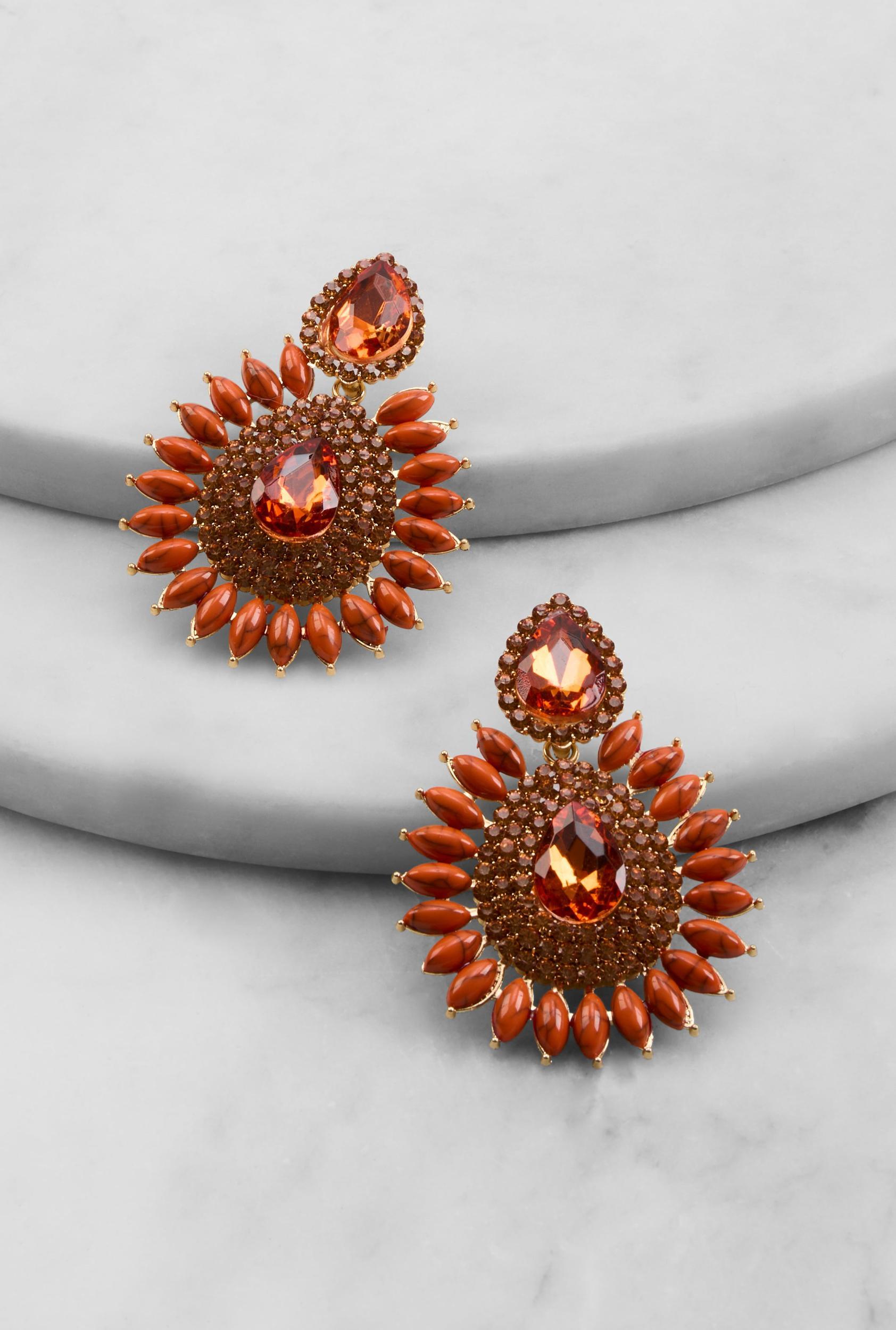 Cubic Zirconia Chandelier Drop Earrings Female Product Image