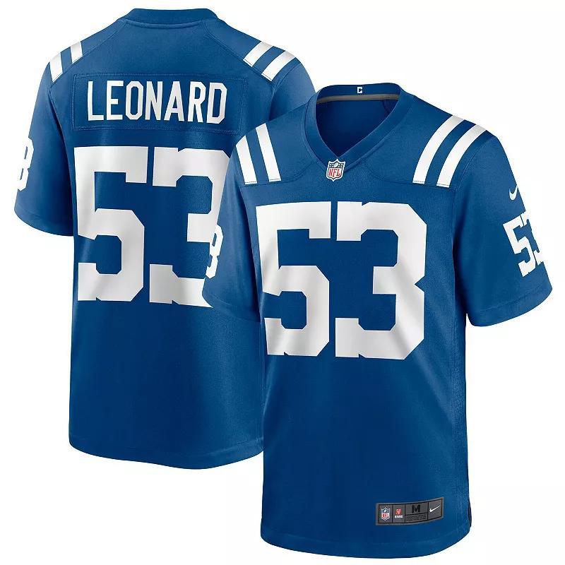Men's Nike Shaquille Leonard White Indianapolis Colts Game Player Jersey, Size: Medium Product Image