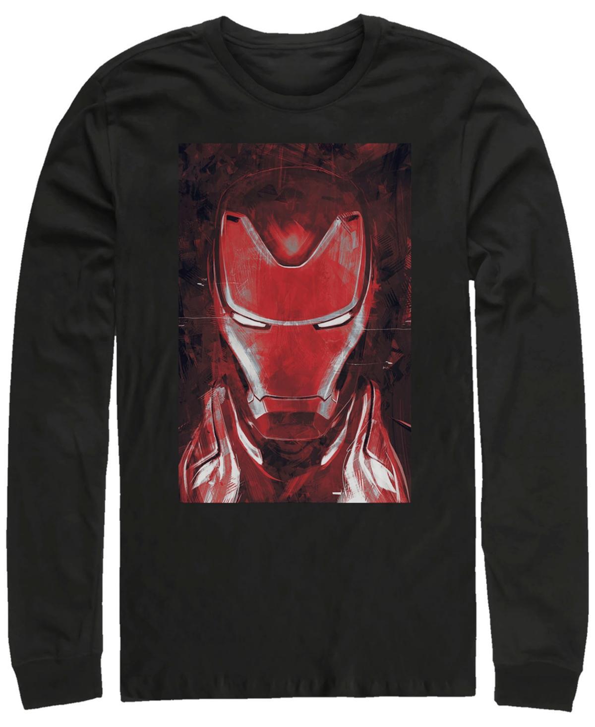 Men's Marvel Avengers Endgame Red Iron Man Portrait Tee, Size: Medium, Black Product Image