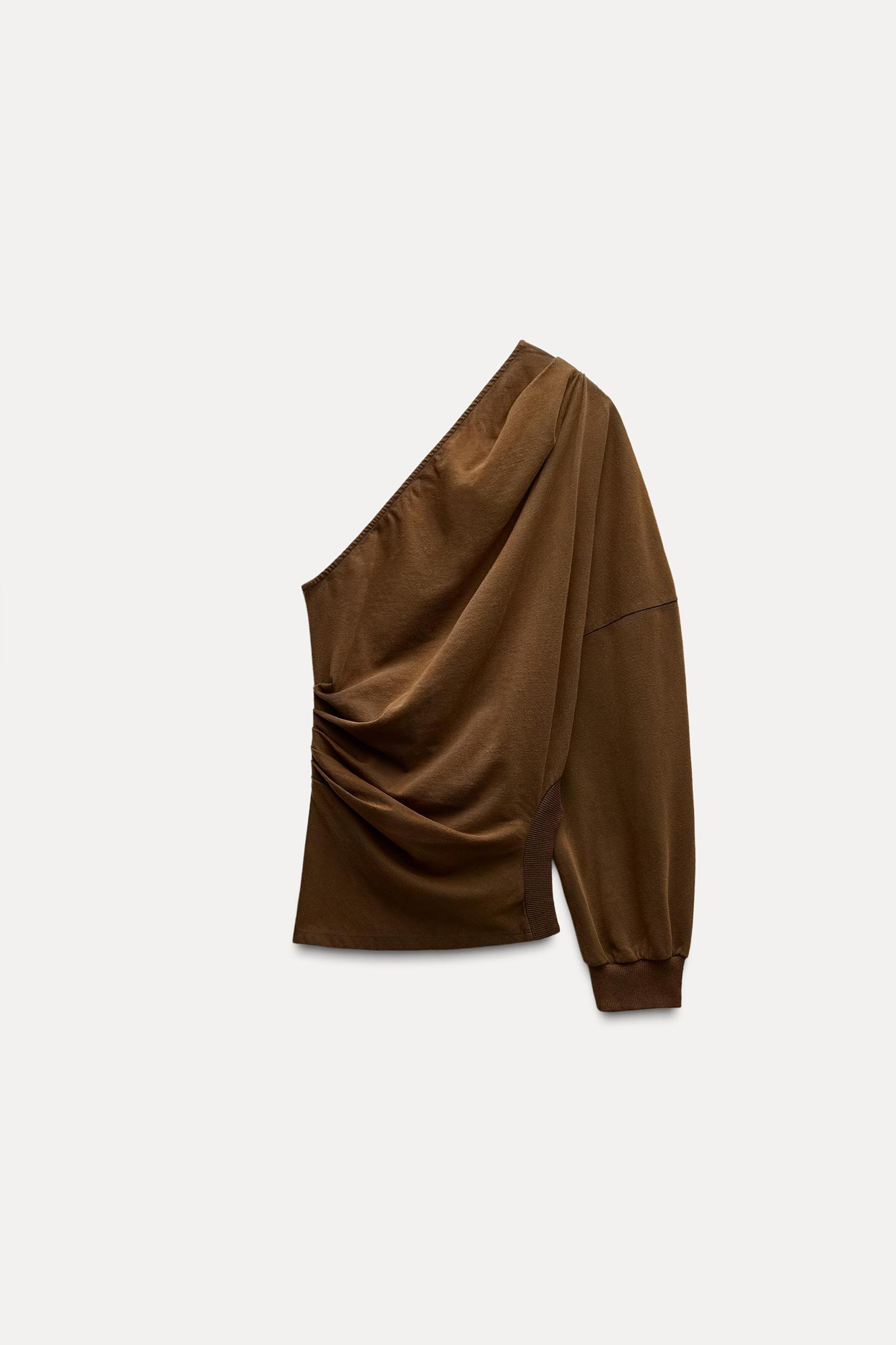 WASHED EFFECT ASYMMETRIC TOP Product Image