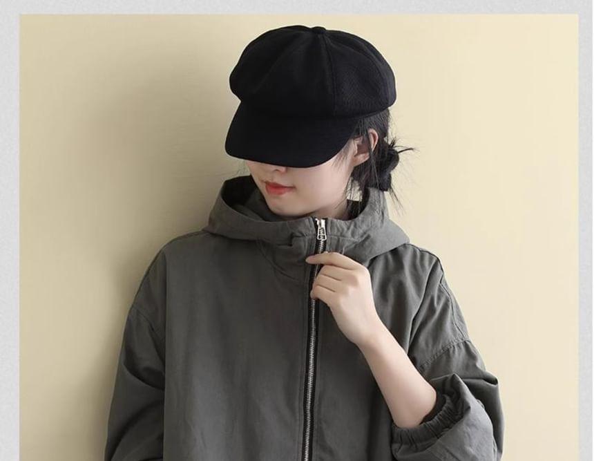 Plain Hooded Oversized Zip Jacket Product Image