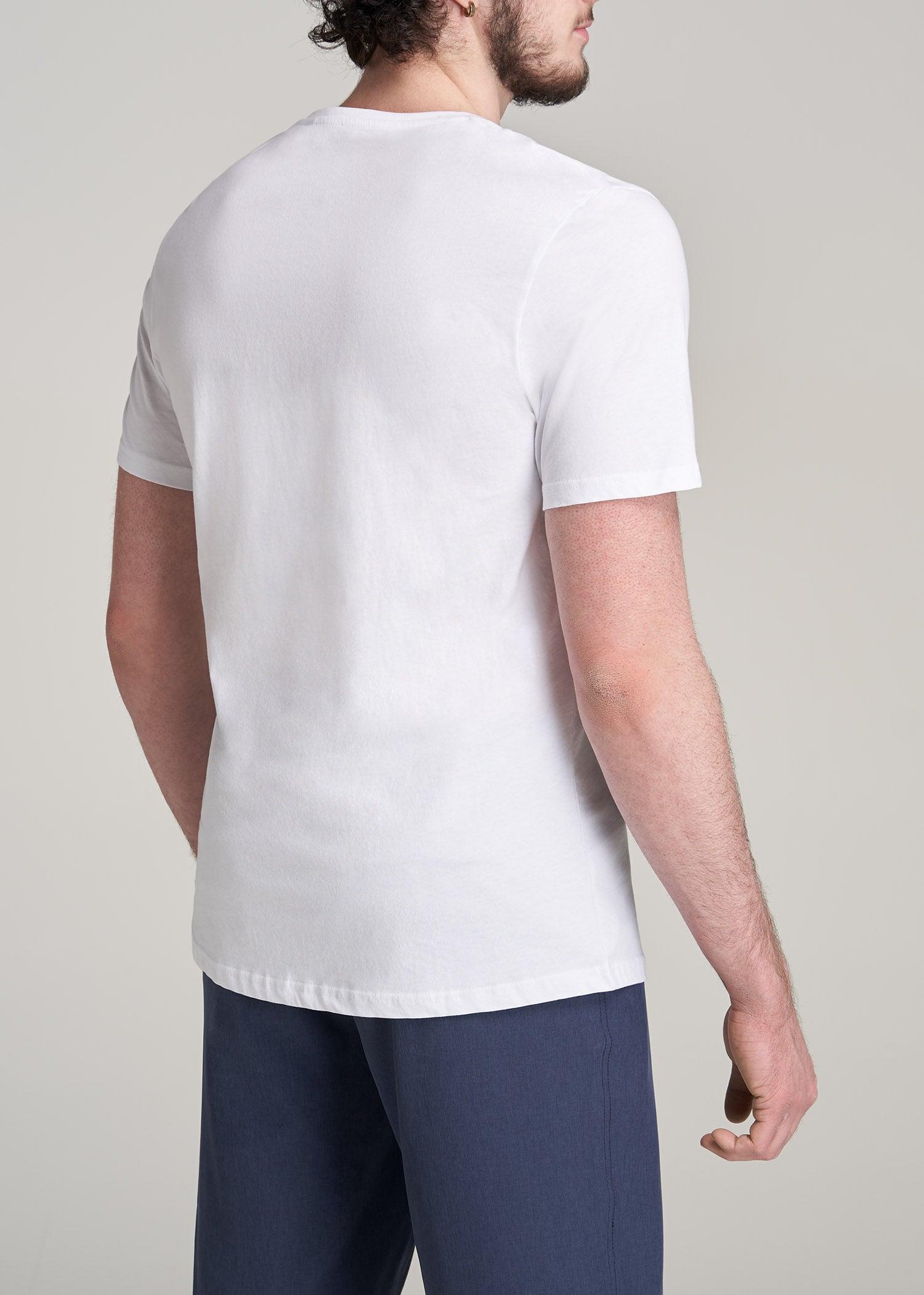 Everyday Pocket REGULAR FIT T-Shirt for Tall Men in White Product Image