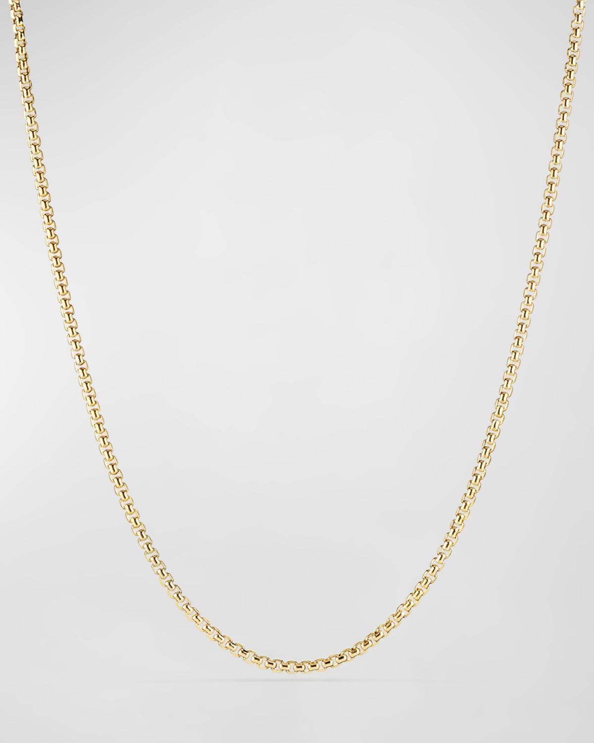 David Yurman 18K Yellow Gold Medium Box Chain Necklace 20, 3.4mm Product Image