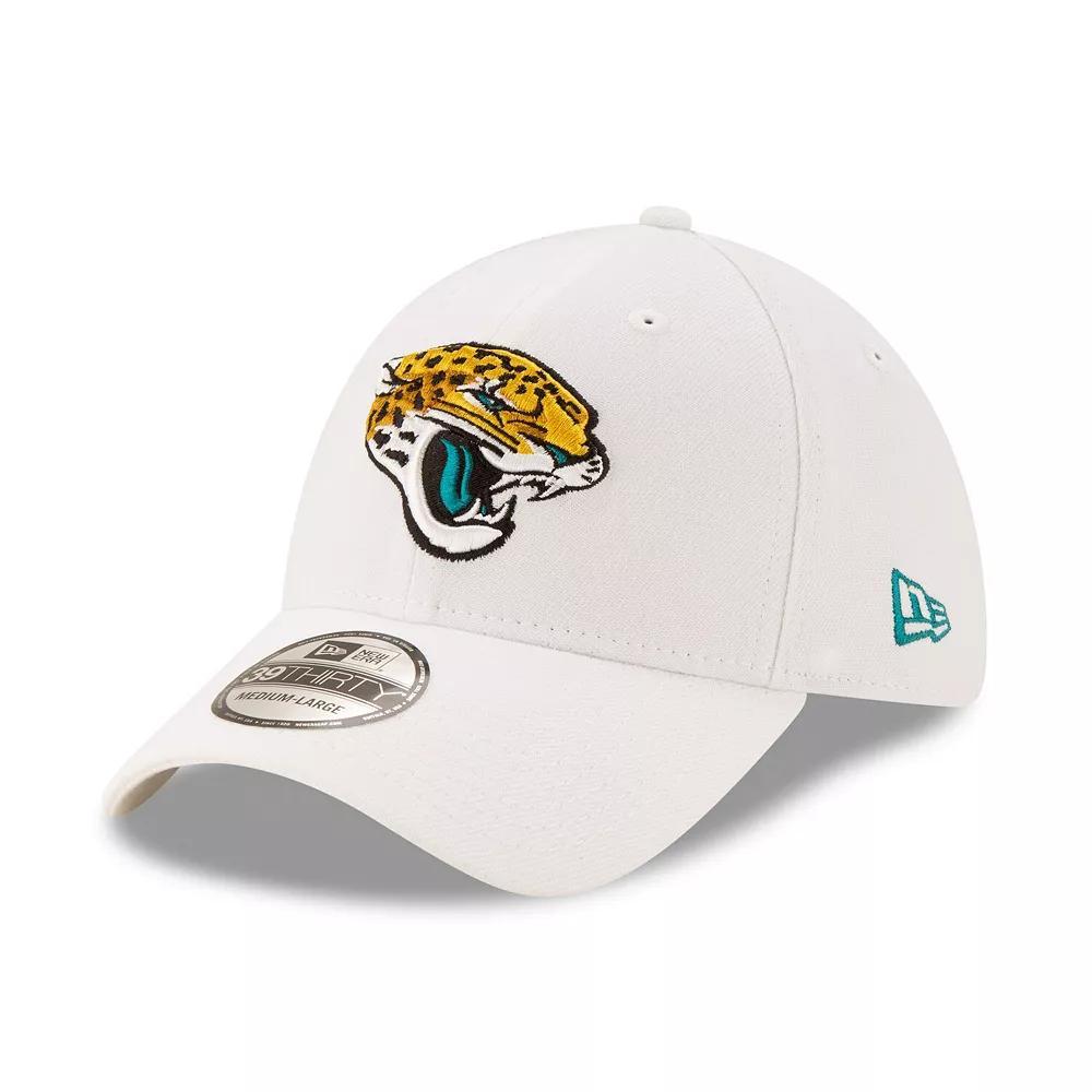 Men's New Era White Jacksonville Jaguars Iced 39THIRTY Flex Hat, Size: Large/XL Product Image