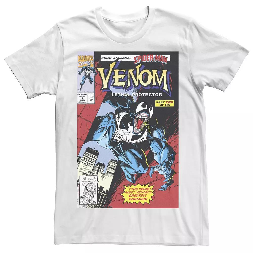 Men's Marvel Venom Lethal Protector Retro Comic Tee, Size: Medium, White Product Image