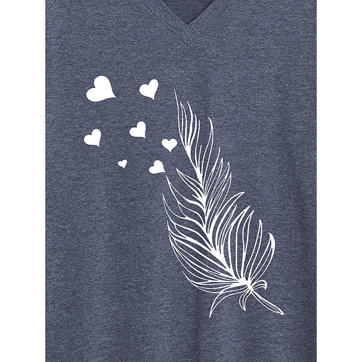 Plus Size Sunkissed Forever Round Neck T-Shirt Indigo Women Non Natural Flowers Round Neck Everyday-Casual T-shirts BloomChic 18-20/2X Product Image