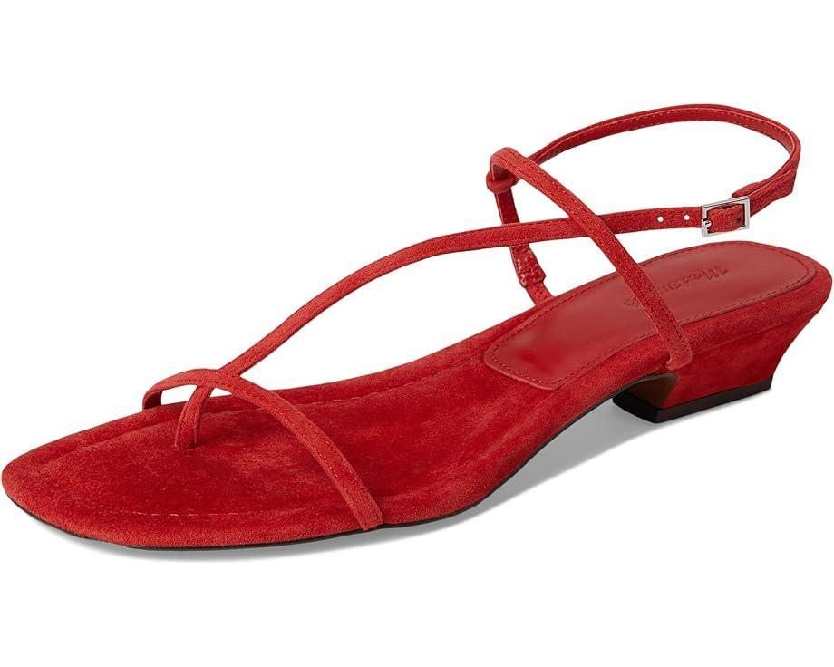 Tamia Heeled Thong Sandals - Suede Product Image