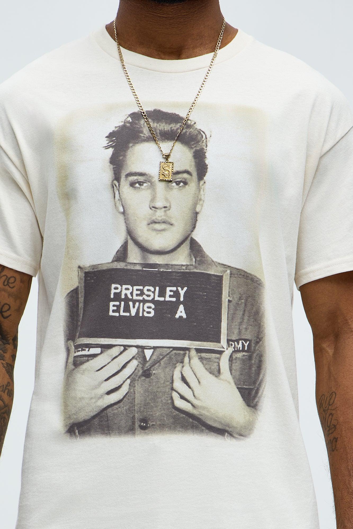 Elvis Presley Mugshot Short Sleeve Tee - Natural Product Image