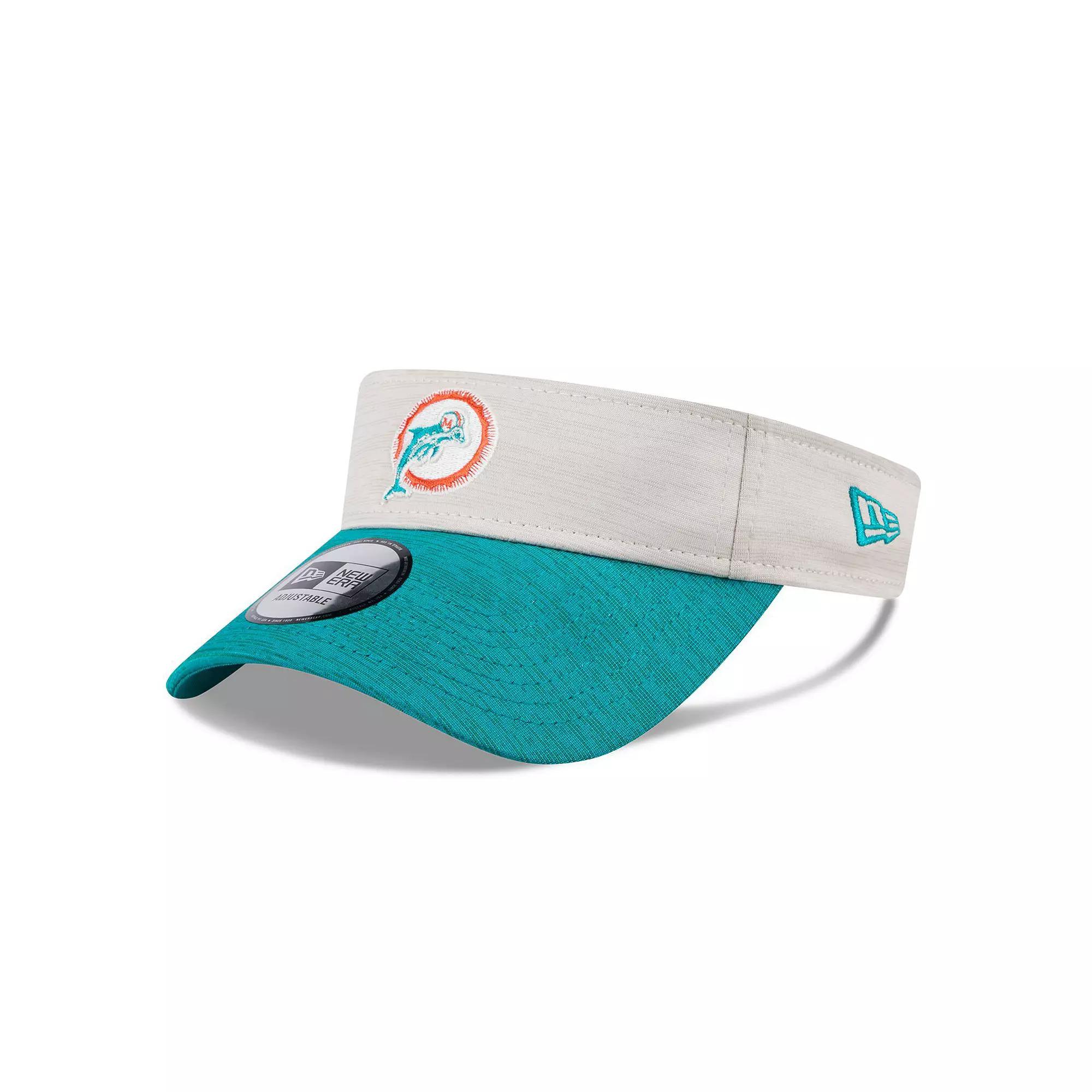 Men's New Era  Stone Miami Dolphins 2024 Sideline Historic Visor, Team Product Image