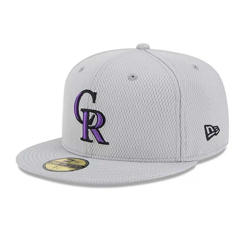 Men's New Era Gray Colorado Rockies 2025 MLB Clubhouse 59FIFTY Fitted Hat, Size: 8, Grey Product Image