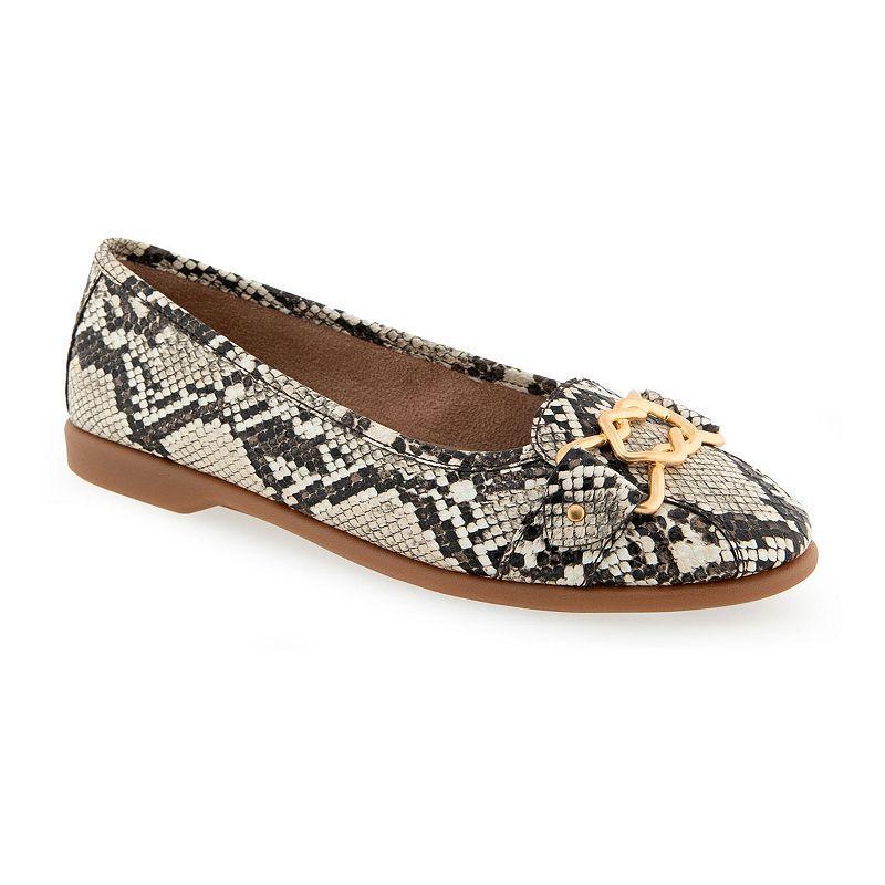 Aerosoles Bia Women's Leather Ballet Flats, Size: 6, Blue Leather Product Image