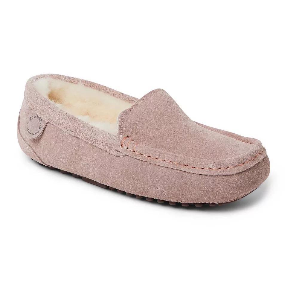 Fireside By Dearfoams Mel Wool-Lined Women's Moccasin Slippers, Size: 9, Dusty Pink Product Image