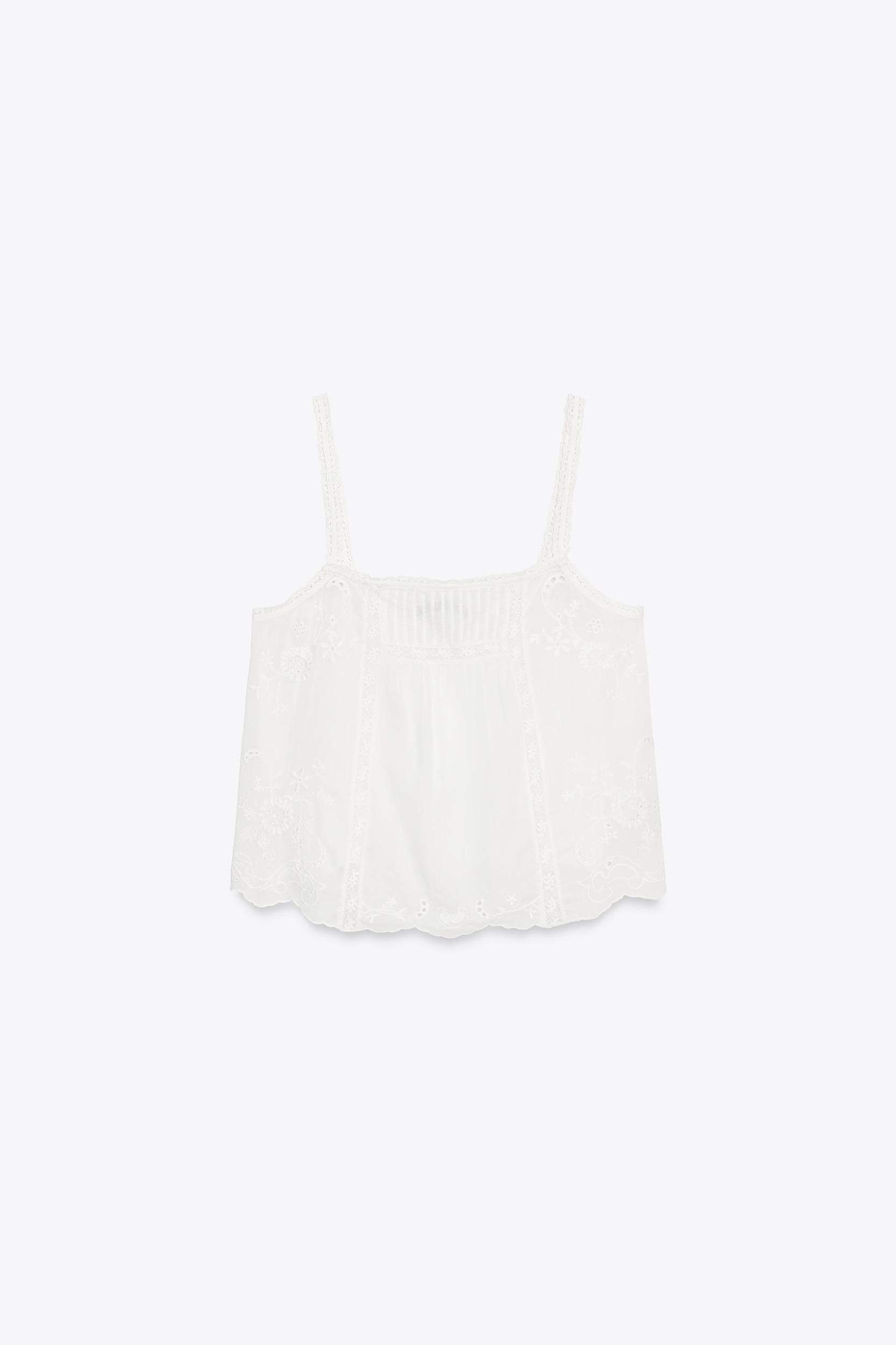FLORAL EMBROIDERED TOP Product Image