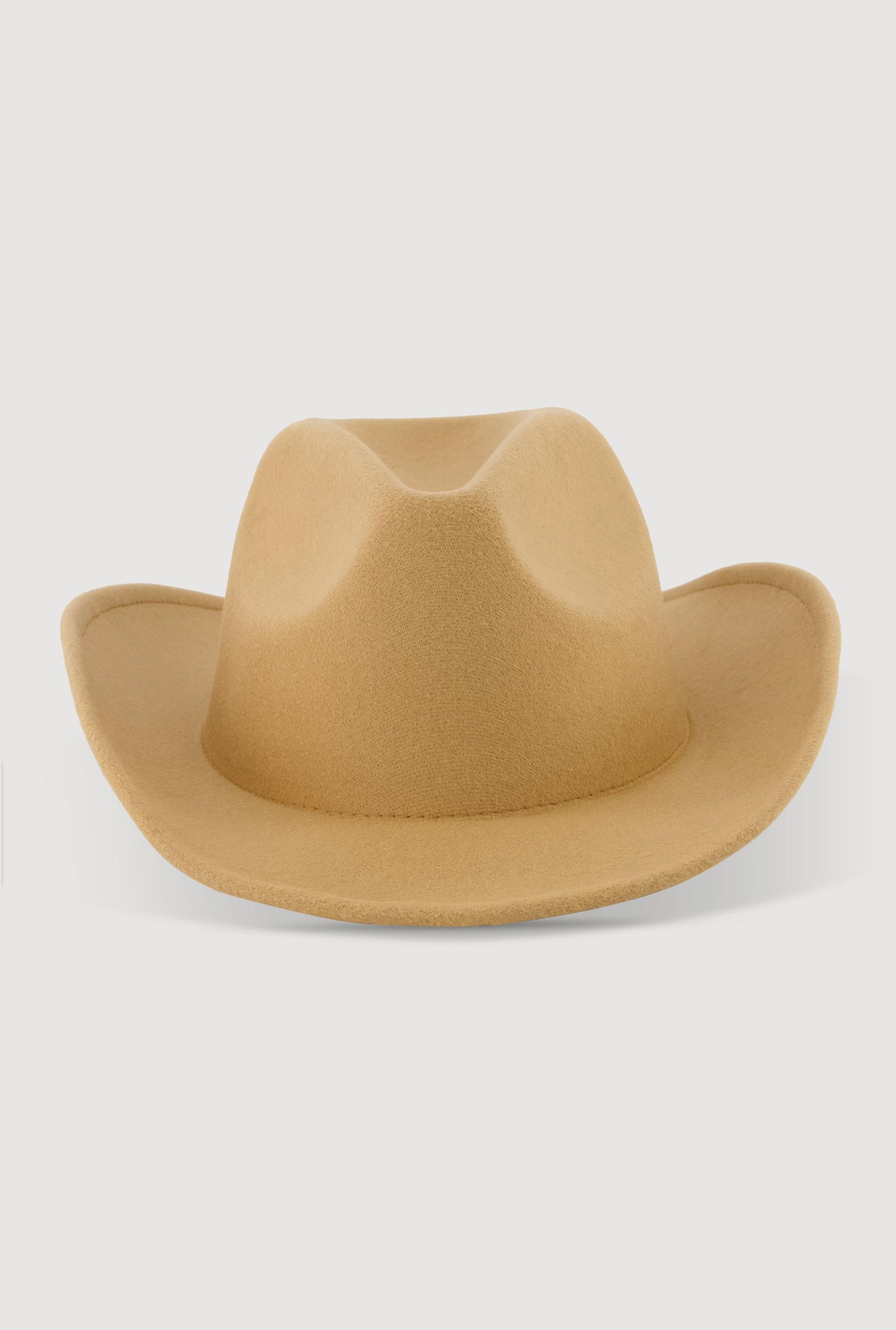 Brushed Felt Cowboy Hat Female Product Image
