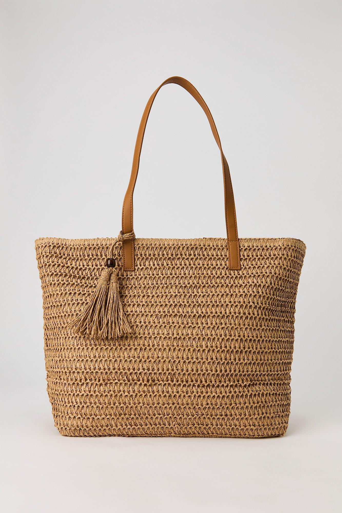 Straw Tote Bag Female Product Image