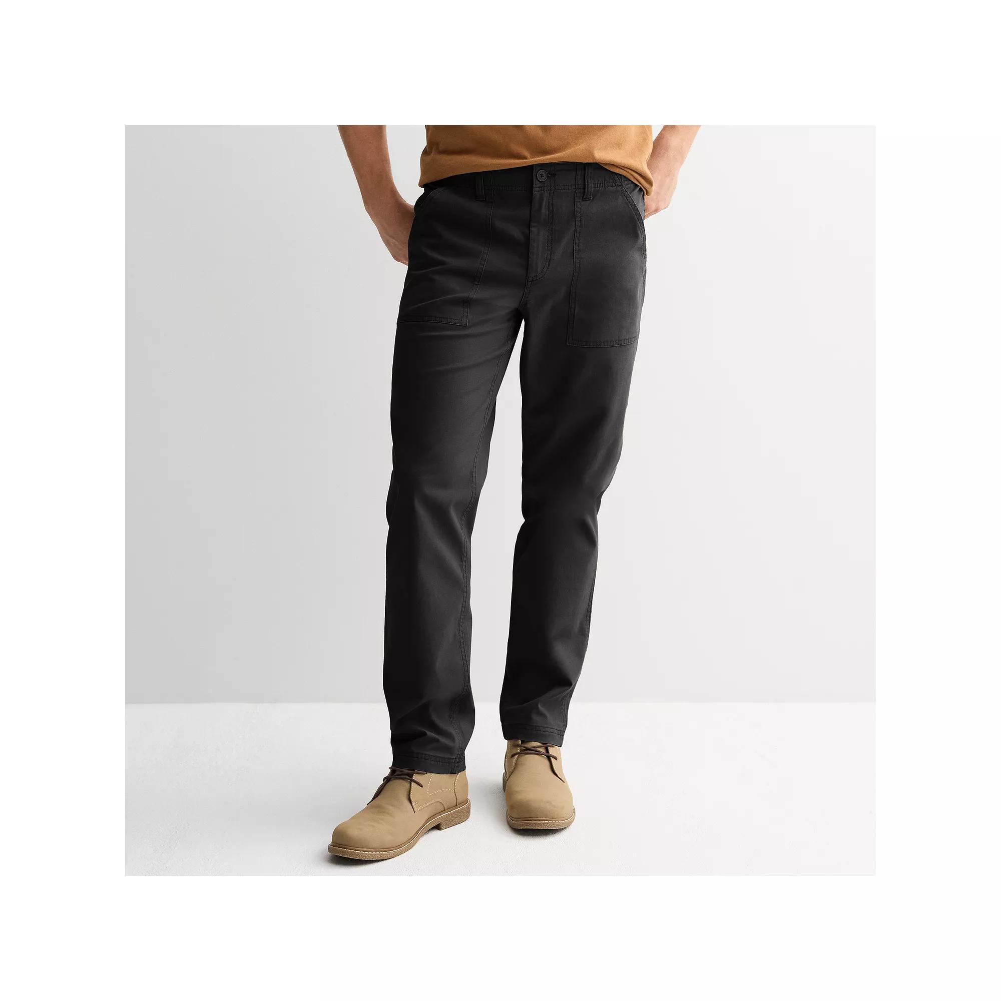 Men's Sonoma Goods For Life® Essential Utility Pant, Size: Large, Black Product Image