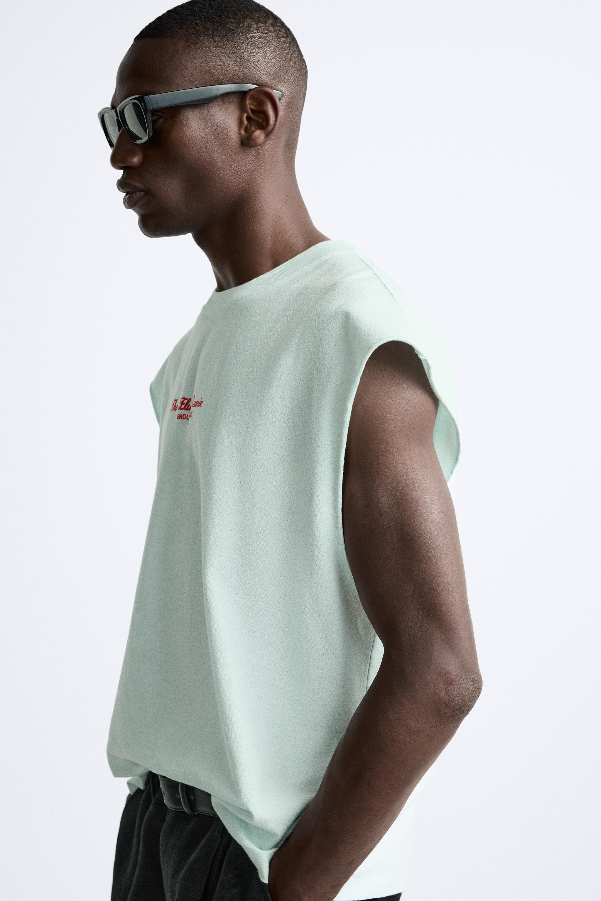PRINTED TEXT JACQUARD T-SHIRT Product Image