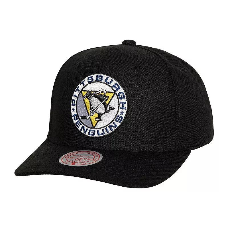 Mens Mitchell & Ness Pittsburgh Penguins Team Ground Pro Adjustable Hat Product Image