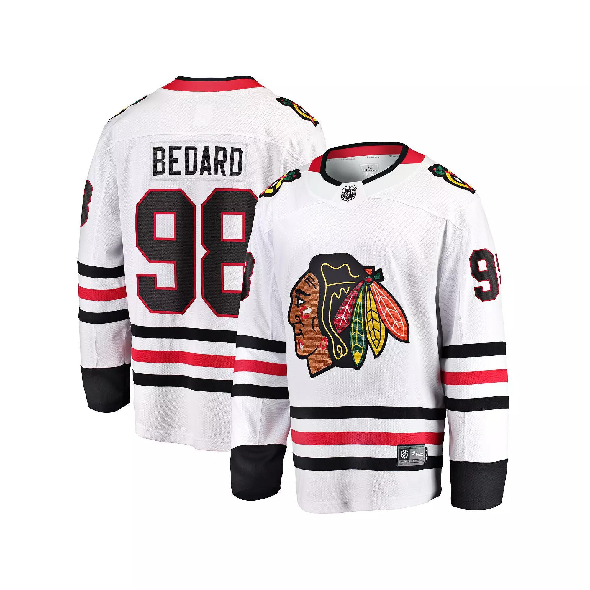 Men's Fanatics Connor Bedard White Chicago Blackhawks Away Premier Breakaway Player Jersey, Size: Large Product Image