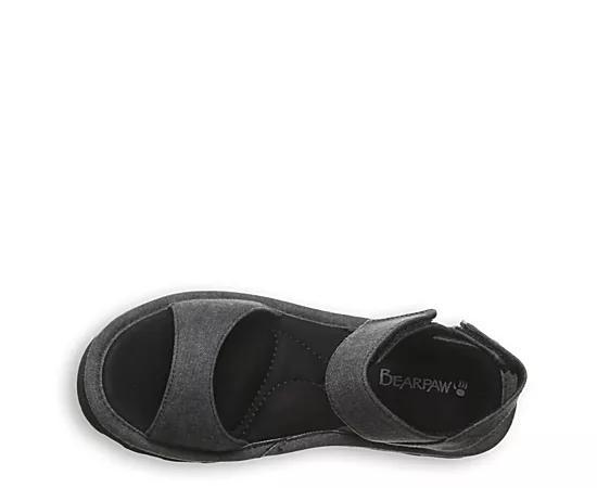 Bearpaw Crest Women's Slingback Platform Sandals, Size: 9, Black Product Image