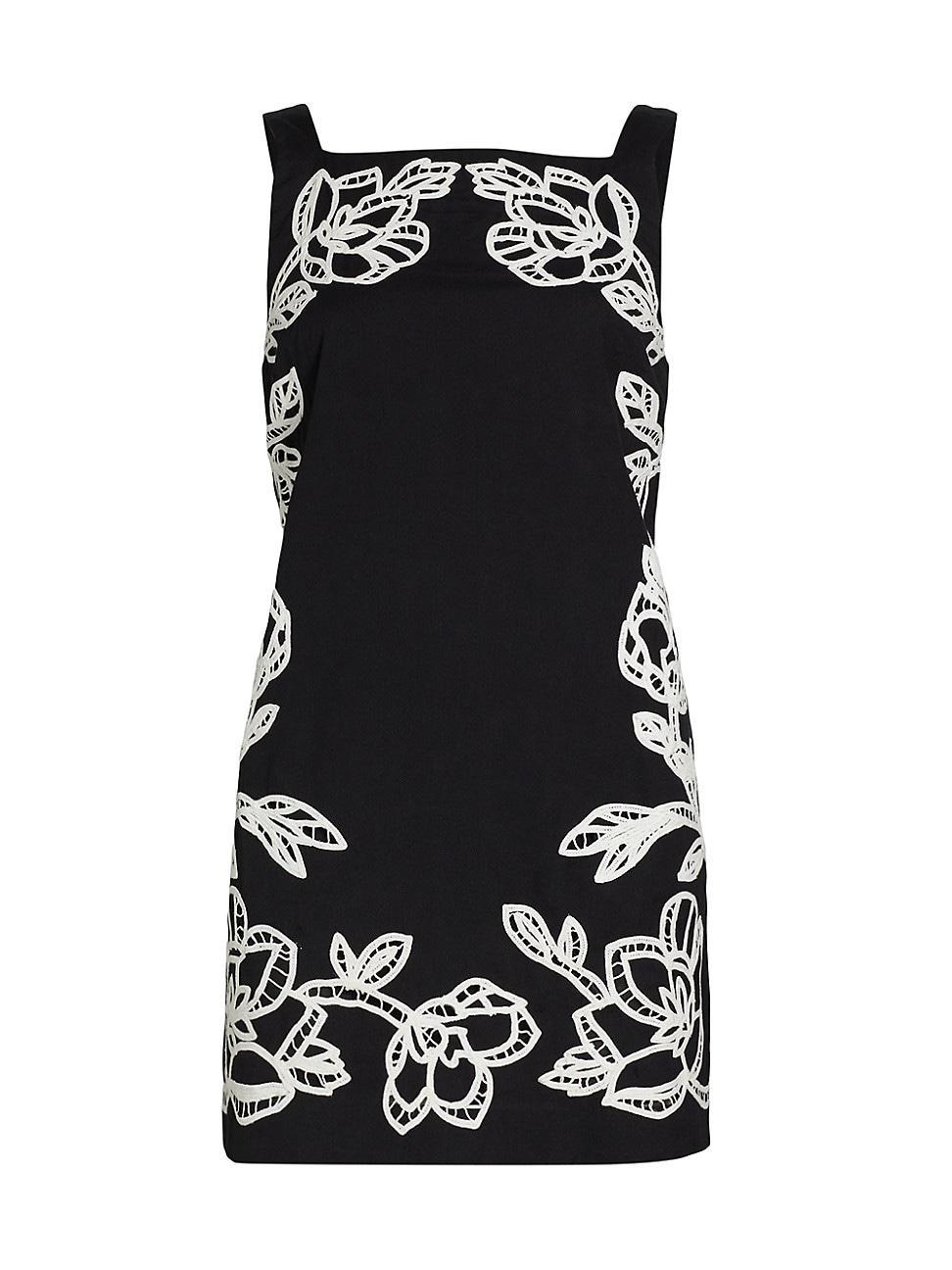Womens Daha Embellished Cotton-Blend A-line Minidress Product Image