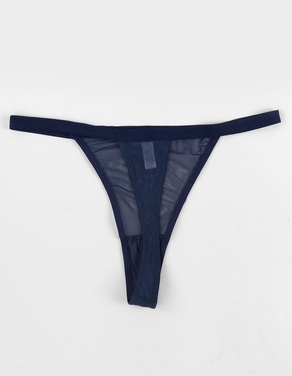 FULL TILT Mesh Thong - CRANBERRY Product Image
