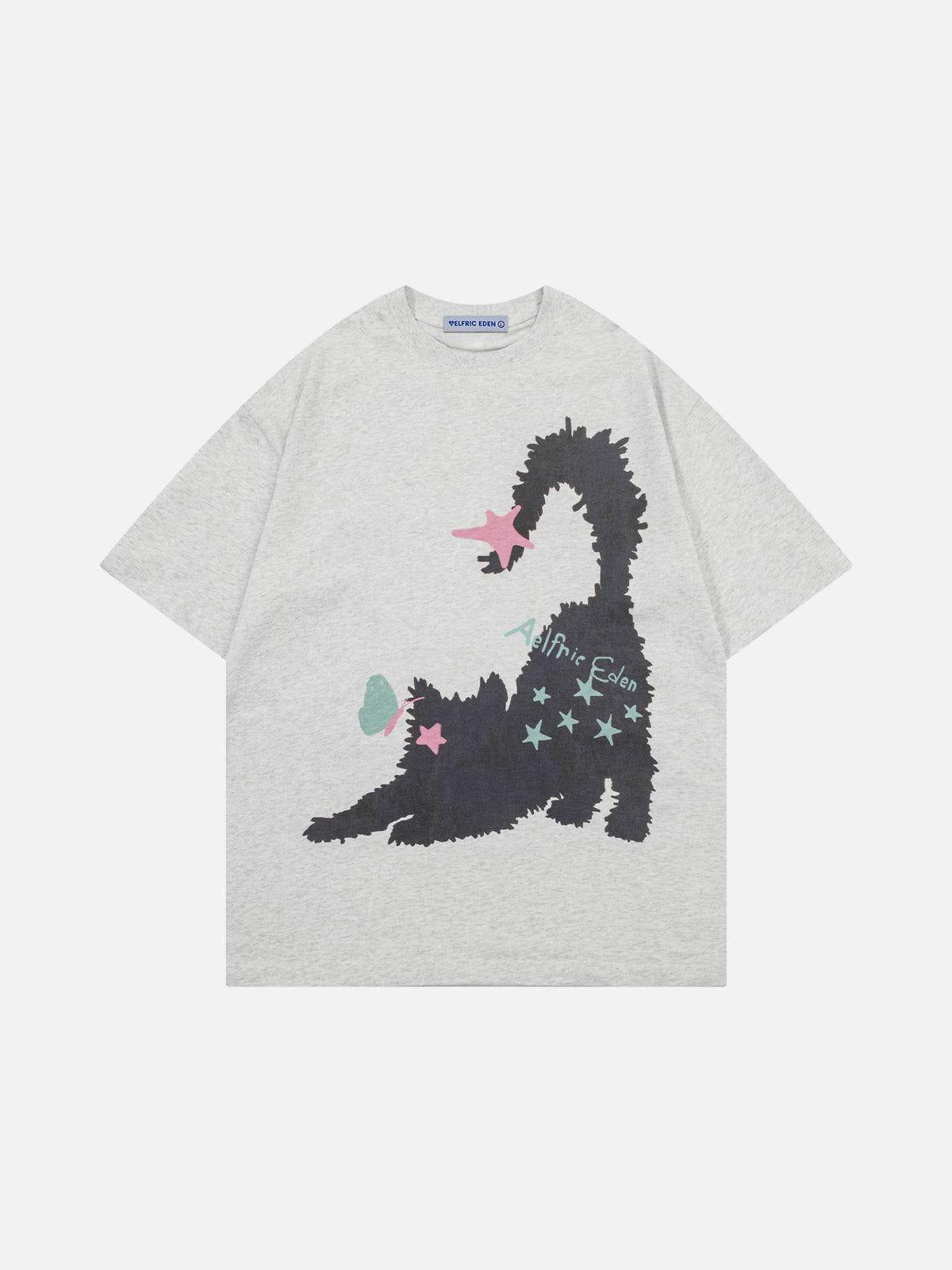 [Pre-Order] Aelfric Eden Star Cat Print Tee Product Image