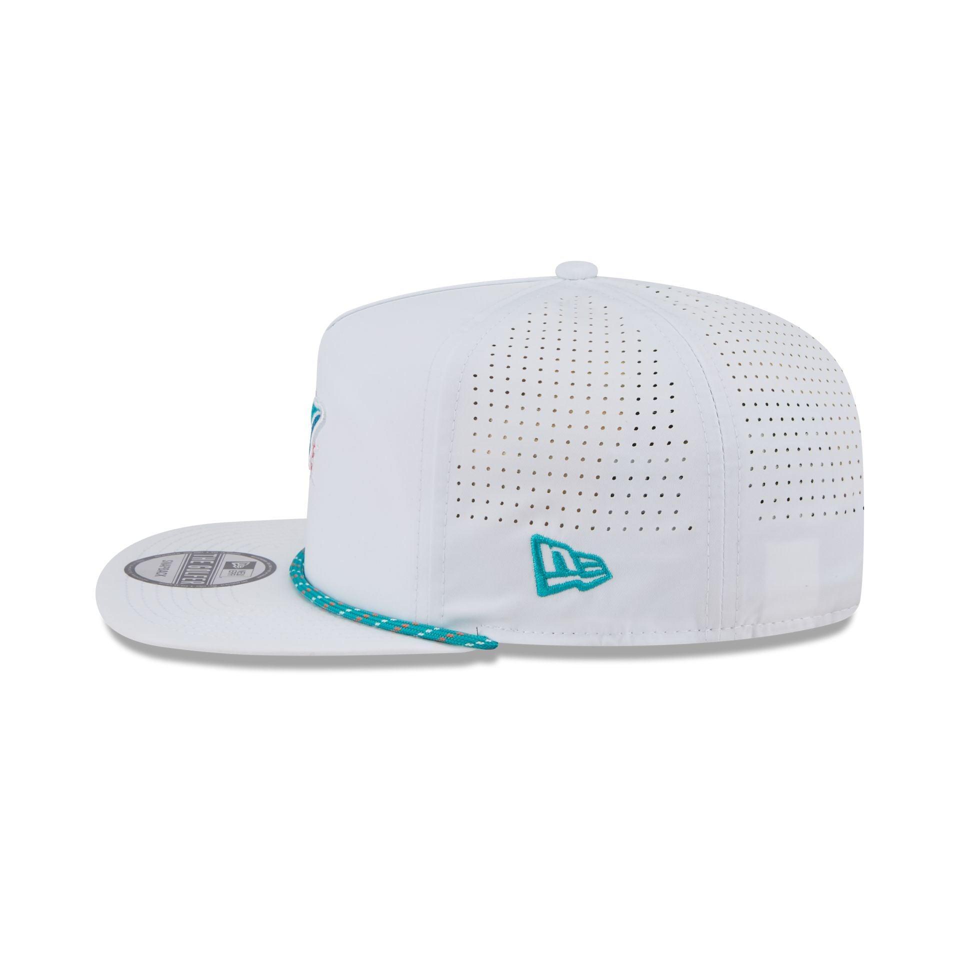 Miami Dolphins Optic White Performance Rope Golfer Hat Male Product Image