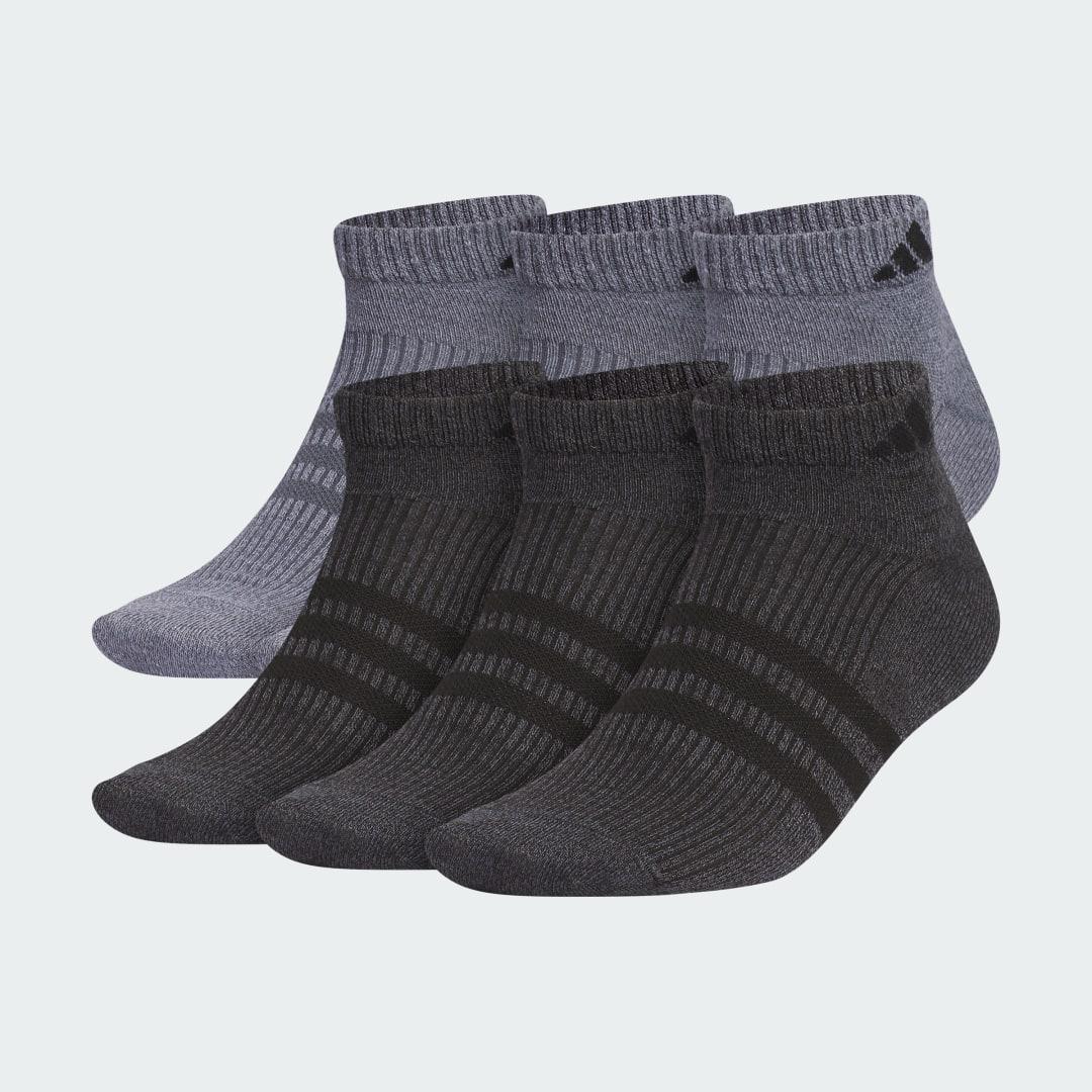 Men's adidas 6-Pack Superlite 3.0 Low-Cut Socks, Size: 8-12, White Black Product Image