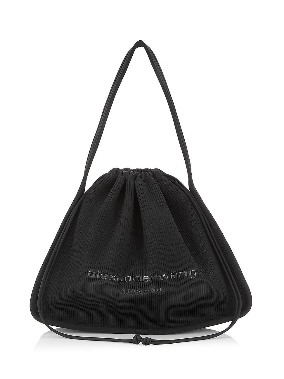 Womens Large Ryan Rib-Knit Shoulder Bag Product Image