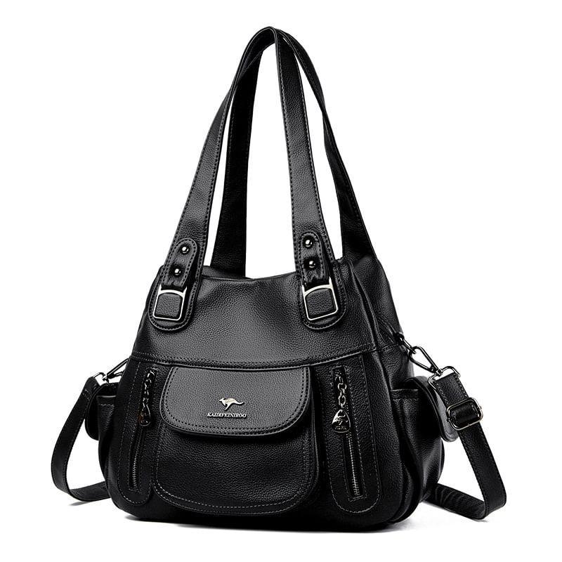 Faux Leather Tote Bag Product Image