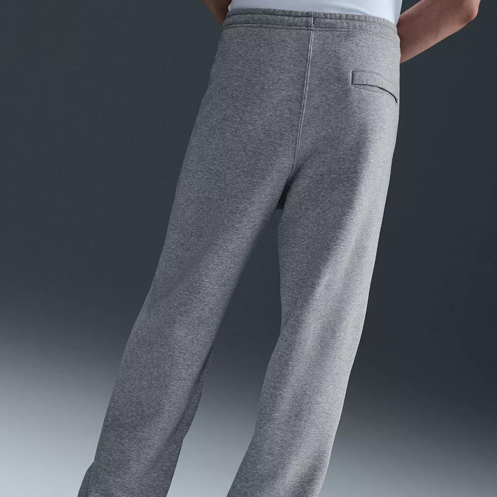 Men's Nike Open-Hem Fleece Pants, Size: XS, Dark Grey Grey Product Image