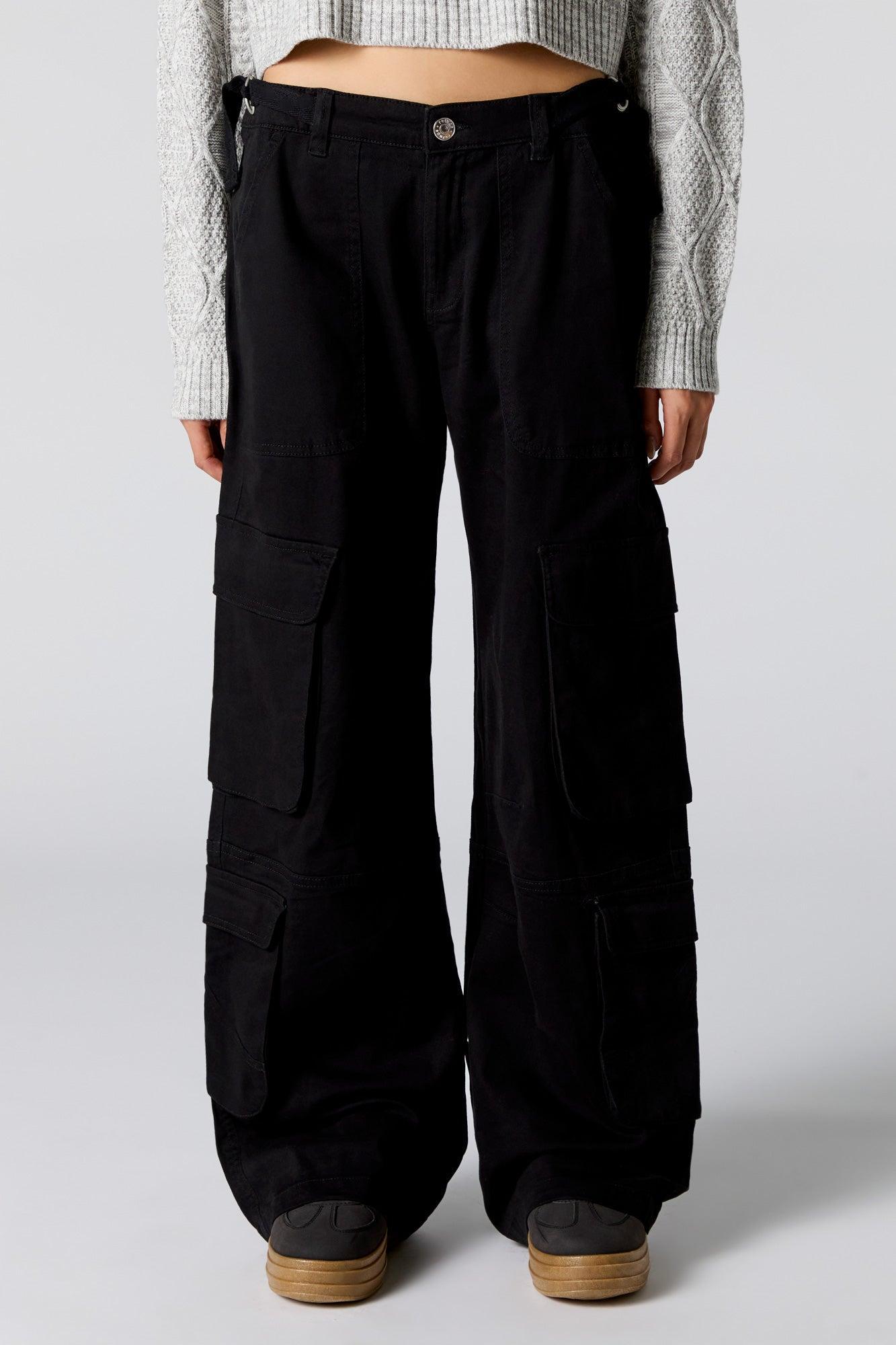 Adjustable Waist Baggy Cargo Pant Female Product Image