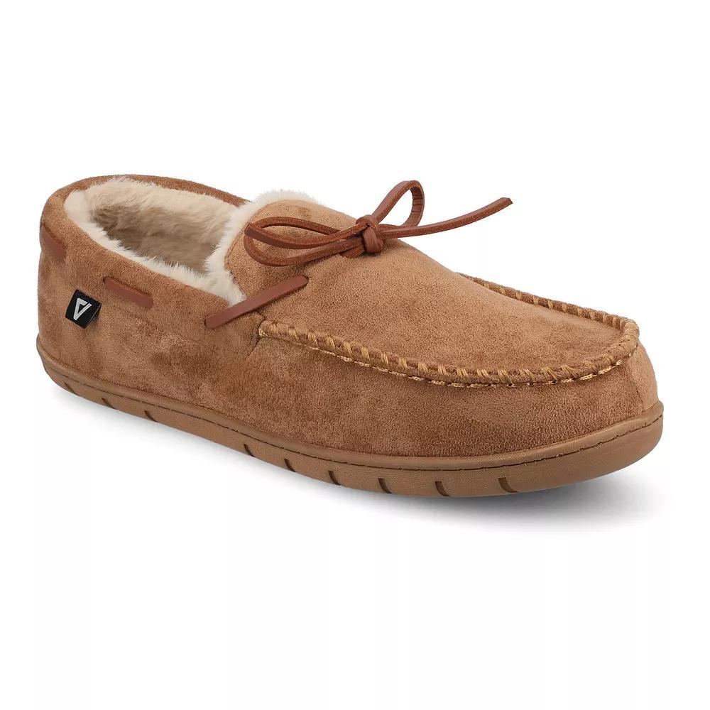 VANCE Hayden Men's Moccasin Slippers, Size: Small(7-8), Black Product Image