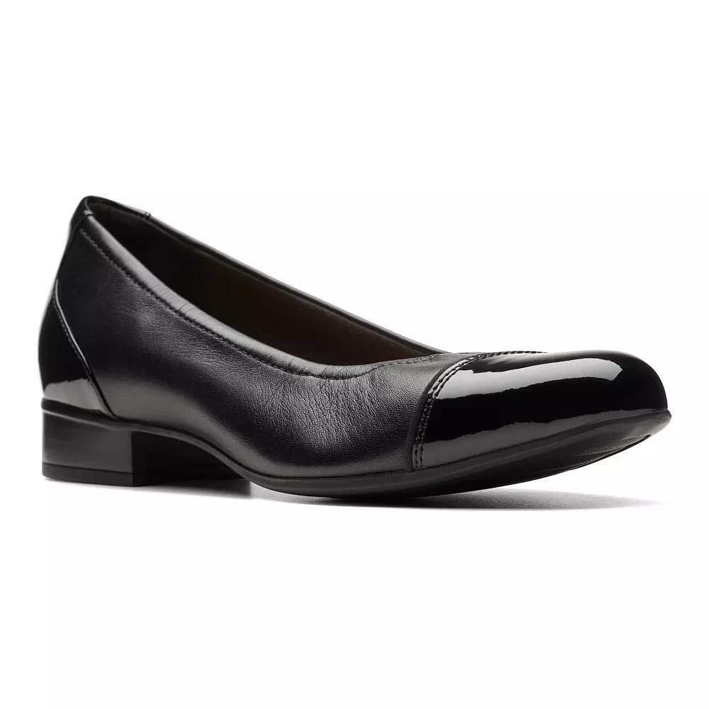 Clarks® Juliet Step Women's Leather Slip-On Shoes, Size: 9, Black Product Image