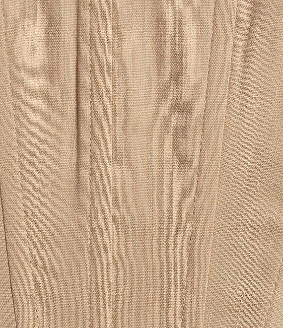 Gianni Bini Michelle Linen Blend Square Neck Sleeveless Coordinating Corset Top Product Image