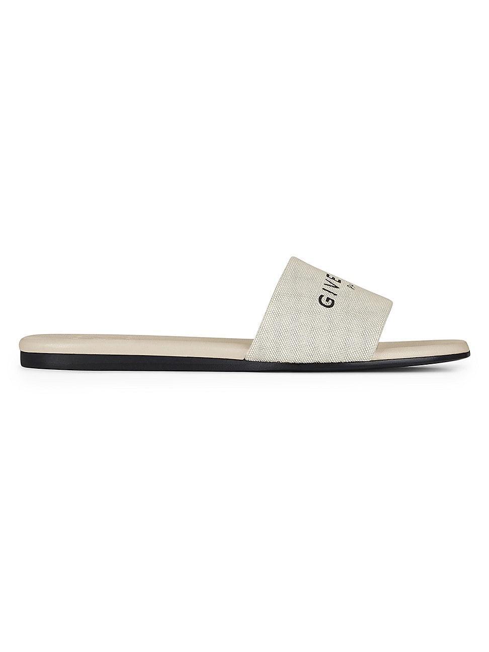 Womens 4G Flat Mules in Canvas Product Image